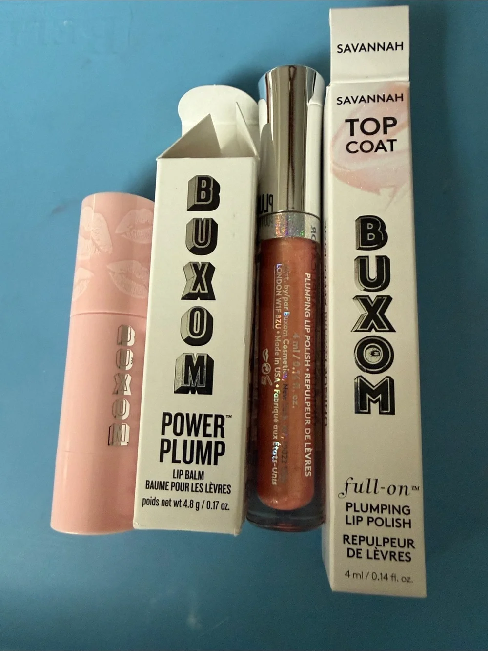 Buxom Savannah Lip Duo - Pink & Peach Shimmer